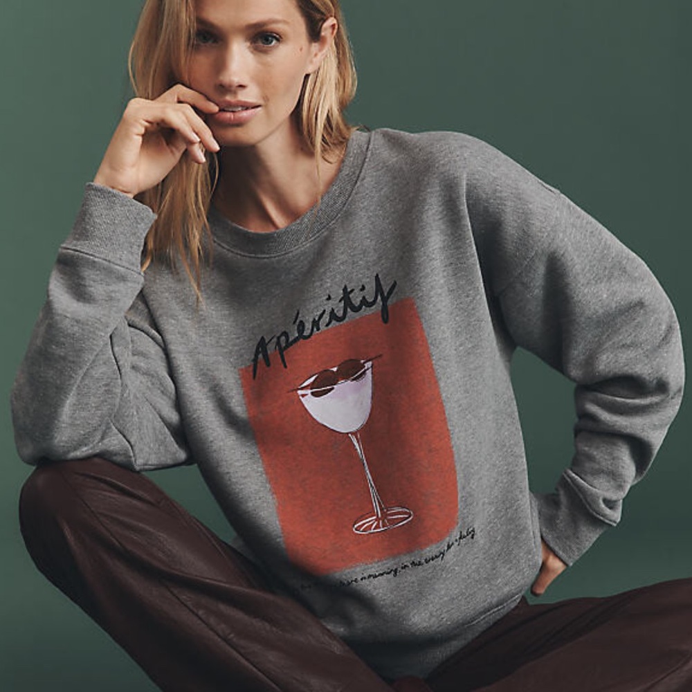Maeve x Natalia Bagniewska Cocktail Sweatshirt